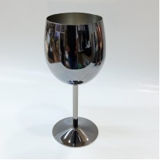 #BGRW350-BK; S/S wine glass 350ml - BK..