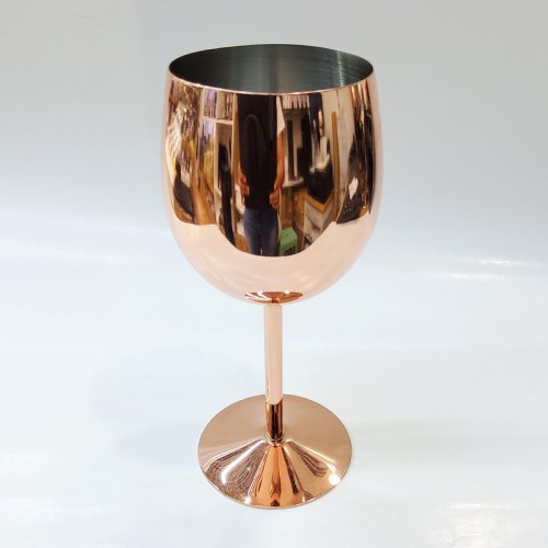 #BGRW350-RG; S/S wine glass 350ml - RG