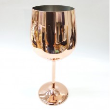 #BGRW500-RG; S/S wine glass 500ml - RG..