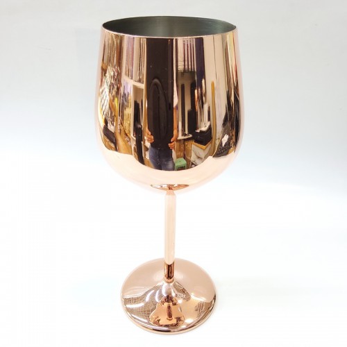 #BGRW500-RG; S/S wine glass 500ml - RG