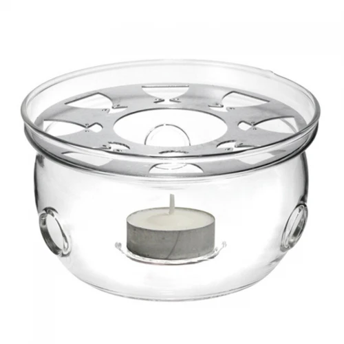 #BR9279;  Glass tea warmer #9279