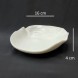 #BS1676-WT; Ceramic deep plate 6.5" #WT