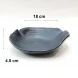 #BS1683-BK; Ceramic deep plate 7.5" #BK