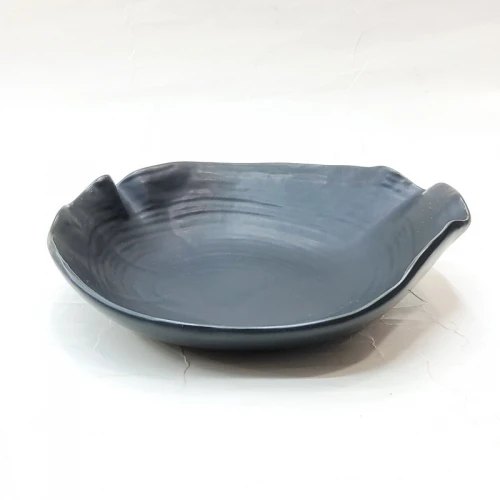 #BS1683-BK; Ceramic deep plate 7.5" #BK