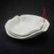 #BS1683-WT; Ceramic deep plate 7.5" #BK   