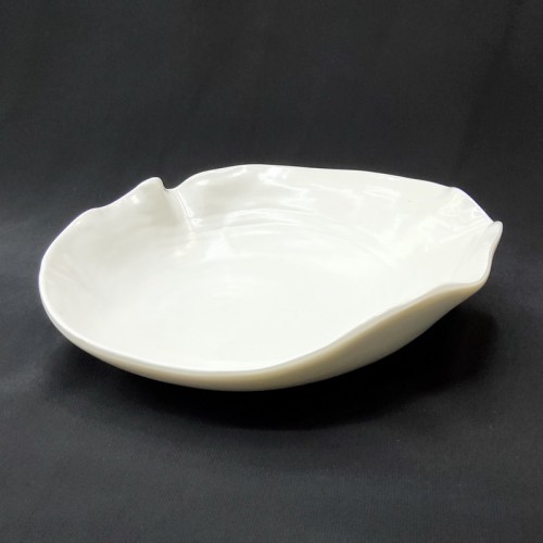 #BS1683-WT; Ceramic deep plate 7.5" #BK   