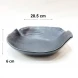 #BS1690-BK; Ceramic deep plate 8.25" #BK 