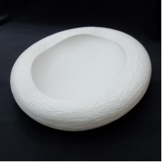 #BS1799-WT; Ceramic rock bowl 12.25"..