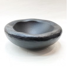 #BS1805-BK; Ceramic rock bowl 8" #B..