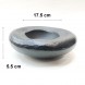 #BS1812-BK; Ceramic rock bowl 7" #BK  