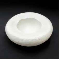 #BS1812-WT; Ceramic rock bowl 7" #W..