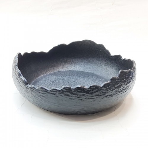 #BS1829-BK; Ceramic nesting bowl 8" #BK  