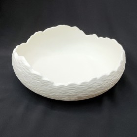 #BS1829-WT; Ceramic nesting bowl 8" #WT   