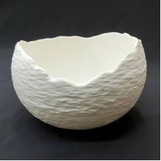 #BS1836-WT; Ceramic nesting bowl 5.5&quo..