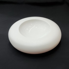 #BS1843-WT; Ceramic mushroom bowl 9" #WT