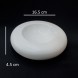 #BS1850-WT; Ceramic mushroom bowl 7" #WT  