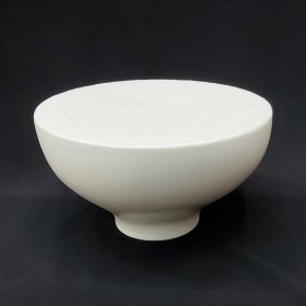 #BS1874-WT; Ceramic pedestal bowl 6" #WT 