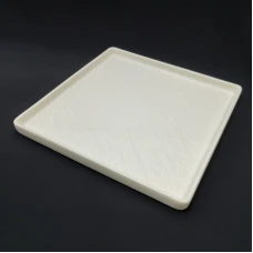 #BS1942-WT; Ceramic rect. plate 25cm #WT..