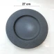 #BS1959-BK; Ceramic round plate 27cm #BK 