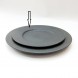 #BS1966-BK; Ceramic round plate 22cm #BK 