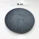 #BS5002-BK; Ceramic round plate 16cm #BK