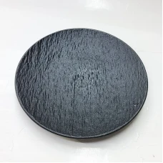 #BS5002-BK; Ceramic round plate 16cm #BK..