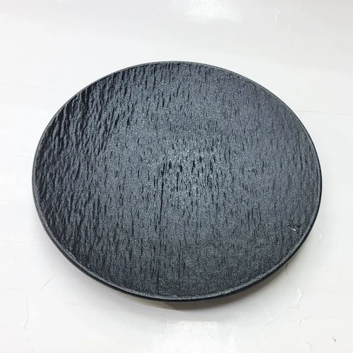 #BS5002-BK; Ceramic round plate 16cm #BK