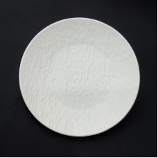 #BS5002-WT; Ceramic round plate 16cm..