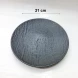 #BS5019-BK; Ceramic round plate 21cm