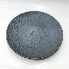 #BS5019-BK; Ceramic round plate 21cm..