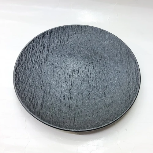 #BS5019-BK; Ceramic round plate 21cm