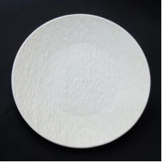 #BS5019-WT; Ceramic round plate 21cm..