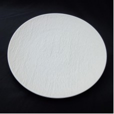 #BS5026-WT; Ceramic round plate 26cm..