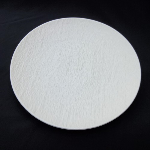 #BS5026-WT; Ceramic round plate 26cm