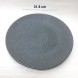 #BS5040-BK; Ceramic round plate 31.5cm