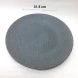 #BS5040-BK; Ceramic round plate 31.5cm