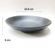 #BS5118-BK; Ceramic 23cm bowl - RC/BK