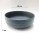 #BS5132-BK; Ceramic 20cm bowl - RC/BK 