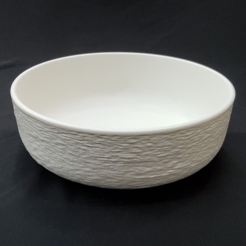 #BS5149-WT; Ceramic 25.5cm bowl - RC/WT