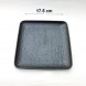 #BS5156-BK; Ceramic 17.5cm sq. plate