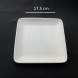 #BS5156-WT; Ceramic 17.5cm sq. plate