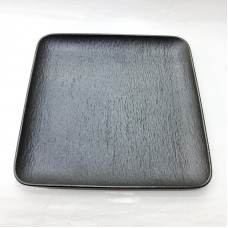 #BS5170-BK; Ceramic 27.5cm sq. plate..