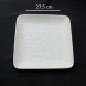 #BS5170-WT; Ceramic 27.5cm sq. plate