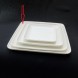 #BS5170-WT; Ceramic 27.5cm sq. plate