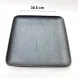 #BS5187-BK; Ceramic 30.5cm sq. plate