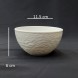 #BS5194-WT; Ceramic 11.5cm bowl - RC/WT 