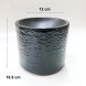 #BS5248-BK; Ceramic cylinder plate 12cm