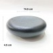 #BS5262-BK; Ceramic pebble shape bowl 6"