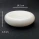 #BS5262-WT; Ceramic pebble bowl 6"