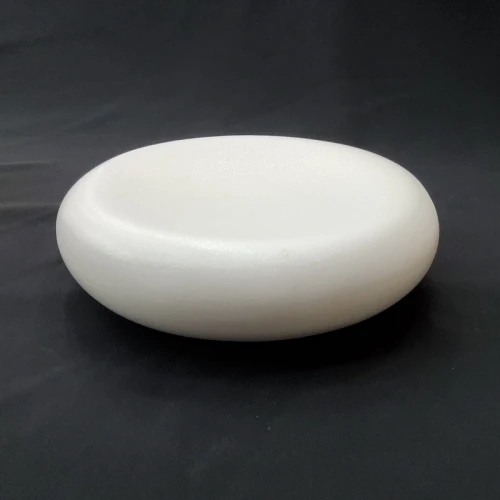 #BS5262-WT; Ceramic pebble bowl 6"